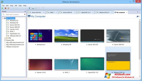 Zrzut ekranu VMware Workstation na Windows 10