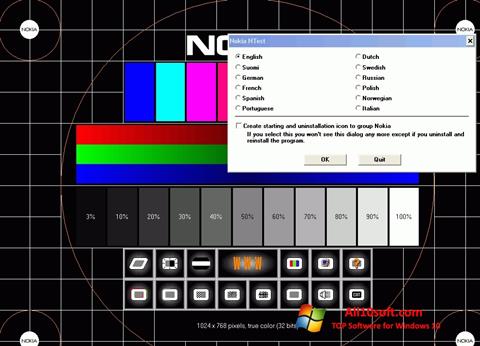 Zrzut ekranu Nokia Monitor Test na Windows 10