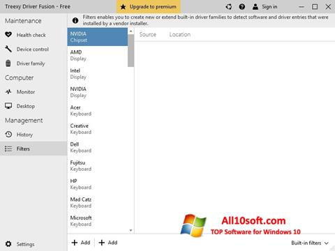 Zrzut ekranu Driver Fusion na Windows 10